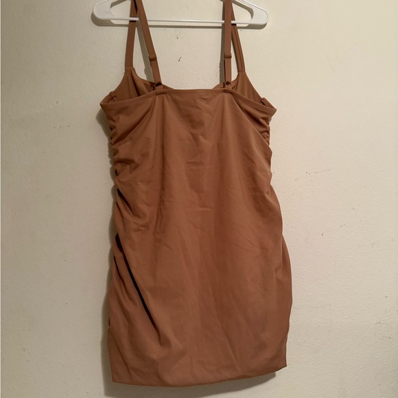 SKIMS sculpting swim ruched one piece in sienna - Picture 3 of 3